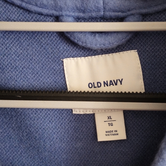 Old Navy Blue Oversized Soft-Brushed Button-Front Coat Size XL - Picture 3 of 8